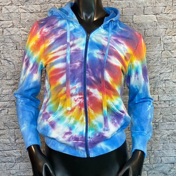 No Boundaries Tops - No Boundaries Tie Dye Hoddie -Size Small